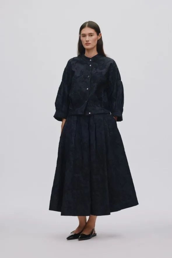 Clipped jacquard shirt jacket - Can