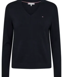 CO JERSEY STITCH V-NK SWEATER