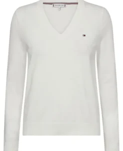 CO JERSEY STITCH V-NK SWEATER