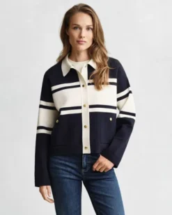 COLOR BLOCKED CARDIGAN