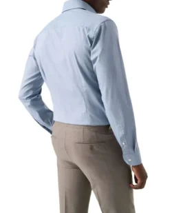 Contemporary Fit Micro Check Twill Shirt