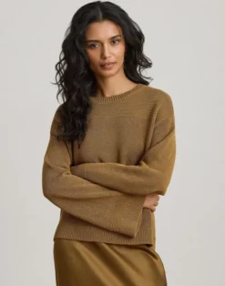 Cotton-Blend Crewneck Sweater