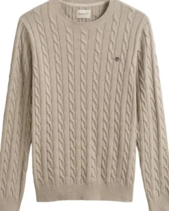 COTTON CABLE C-NECK