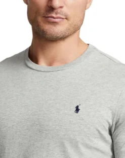 Cotton Jersey Crewneck Sleep Tee