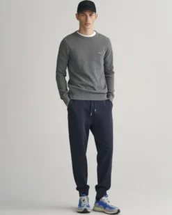 COTTON PIQUE C-NECK