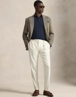 Cotton Polo-Collar Sweater