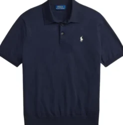 Cotton Polo-Collar Sweater