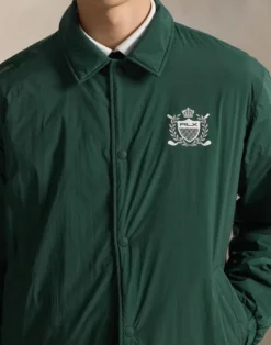 Crest-Print Coach’s Jacket