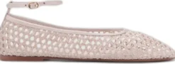 Crocheted ballet flats