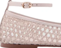 Crocheted ballet flats