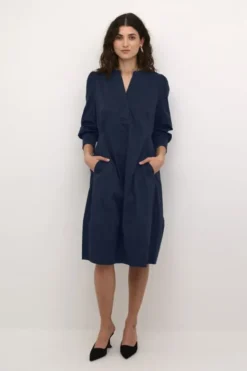 CUANTOINETT 3/4 SLEEVE DRESS