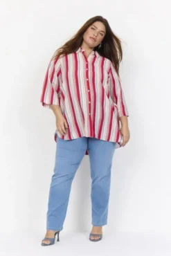 Curvy WA-ADINA 2 Skjorte Rød