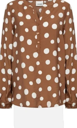 Curvy WA-CELIA 1 Bluse Brun