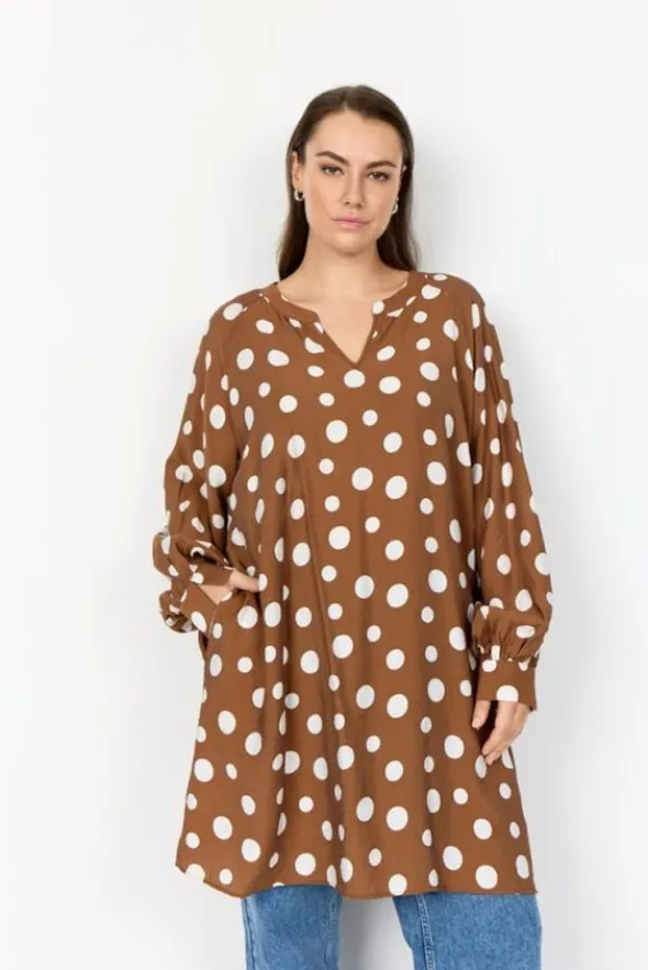 Curvy WA-CELIA 3 Tunika Brun