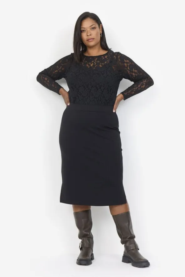 Curvy WA-GRAZIA 2 T-shirt Sort
