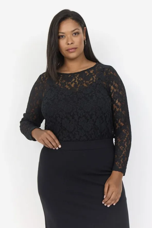 Curvy WA-GRAZIA 2 T-shirt Sort