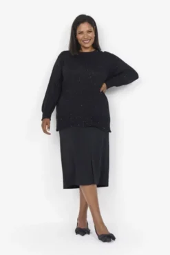 Curvy WA-KLIO 2 Pullover Sort