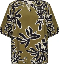 Curvy WA-LINNEA 1 Bluse Oliven
