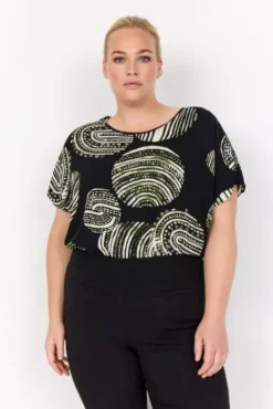 Curvy WA-MEDINE 1 Bluse Sort