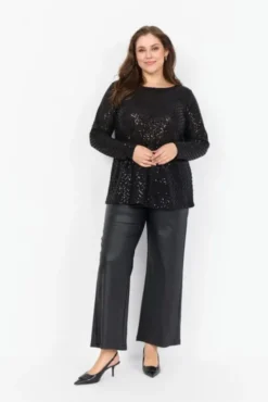 Curvy WA-SHAO 1 Bluse Sort