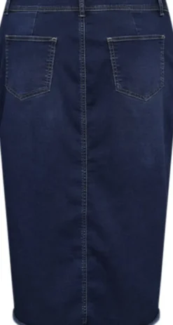 Curvy WA-SUMMER 6 Nederdel Mørk denim