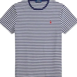 Custom Slim Fit Striped Jersey T-Shirt