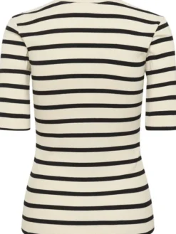 DagnaIW Striped V T-Shirt