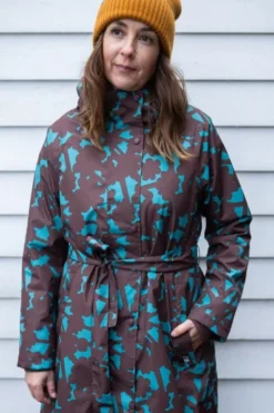 Danelisabeth Raincoat Blue Grey BRAMBLE
