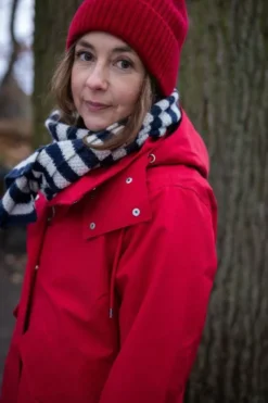 Danewest Wind Rain Parka Dk Red