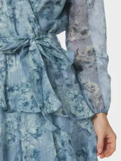 Denila Crepe Print Dress