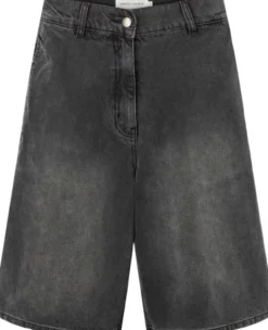 Denim black wide shorts - Raha
