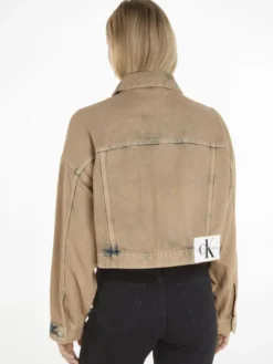 Denim cropped jacket