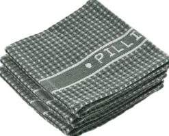Diskdukar Pillivuyt 32 x 32 cm 3 st Grön/Vit 100% ekologisk