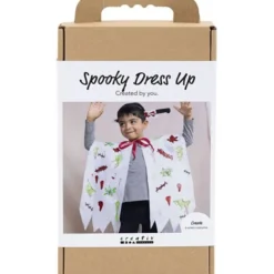 DIY Kit Spooky Udklædning, Kappe og hårbøjle, ass. Farver