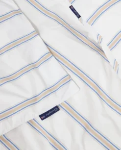 Dobby Striped Washed Cotton Percale Bed Set