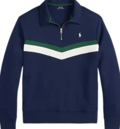 Double-Knit Quarter-Zip Sweatshirt