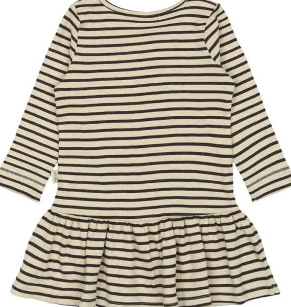 Dress L/S Modal Striped