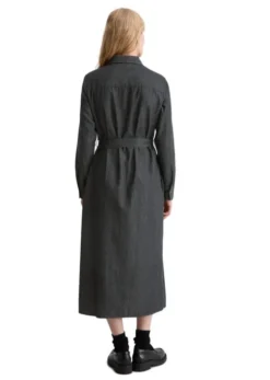 Dress, midi length, kent collar, bu