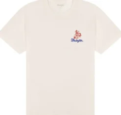 EMBROIDERY TEE MEADOW HAZE