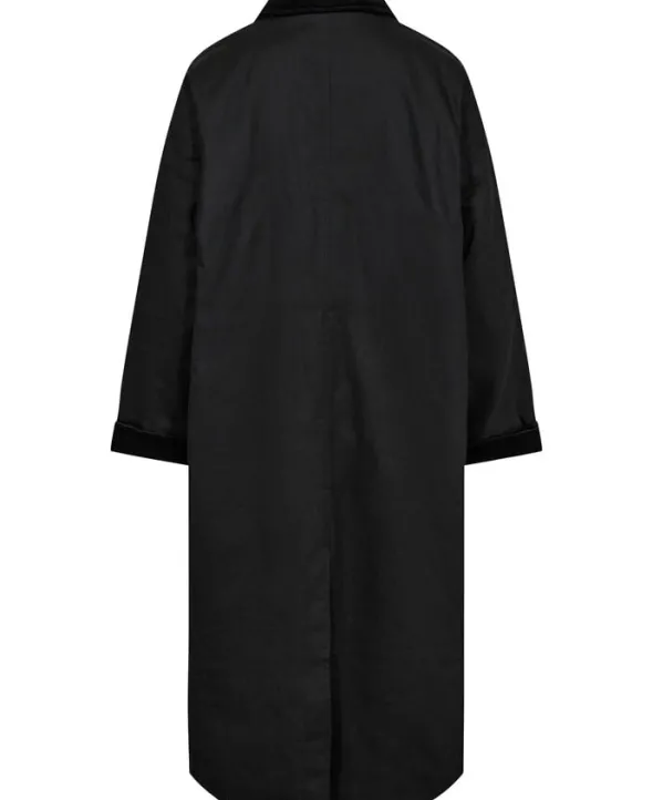 Emmy 1 coated jakke med fløjskanter - GRS