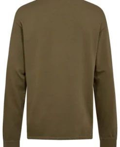ESLEAF LS Crewneck - Organic M DARK MOSS GREEN, size L
