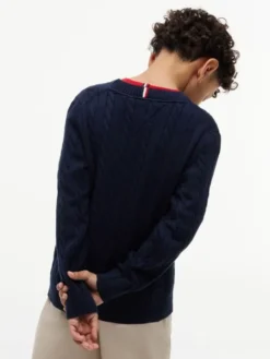 Essential Cable Knit Crew Neck Jumper