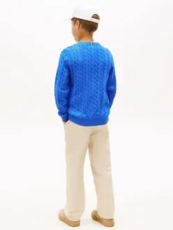 Essential Cable Knit Crew Neck Jumper