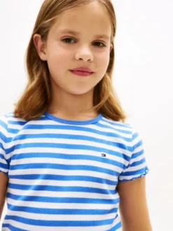 Essential Ruffle Extra Slim Ribbed Top
