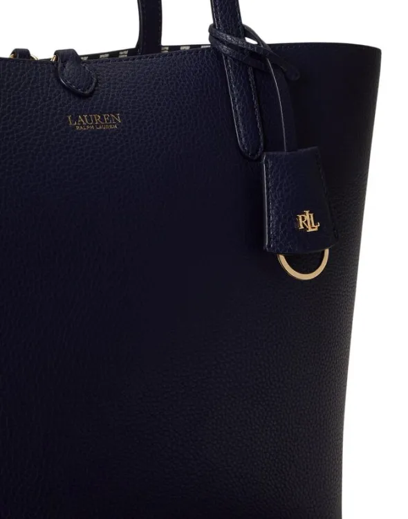 Faux-Leather Large Reversible Tote Bag