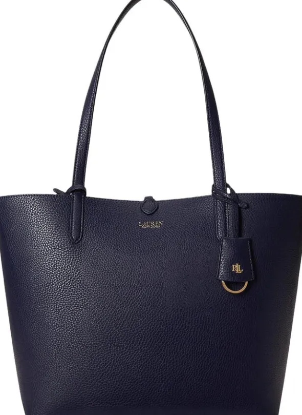 Faux-Leather Large Reversible Tote Bag
