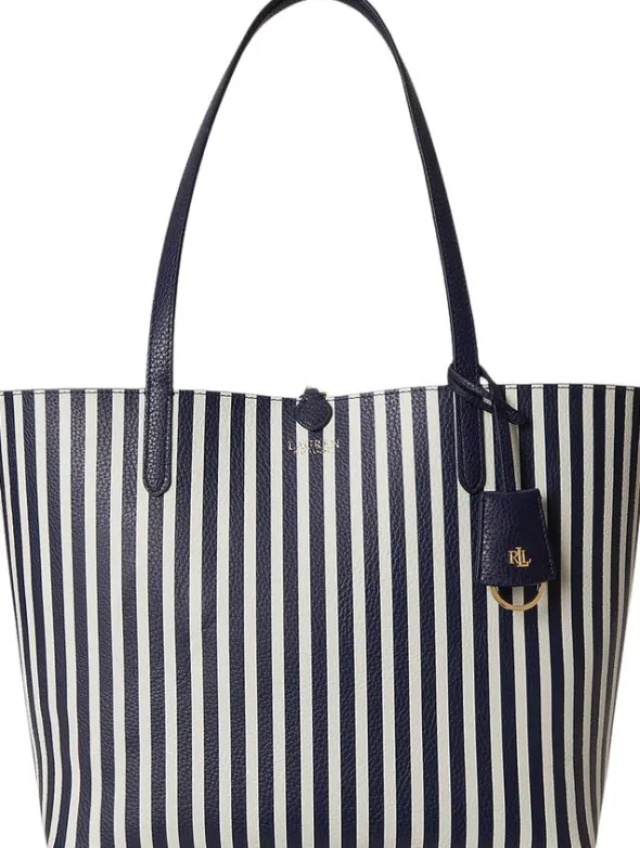 Faux-Leather Large Reversible Tote Bag