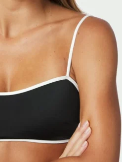 Fia Solid Contrast Bikini Top