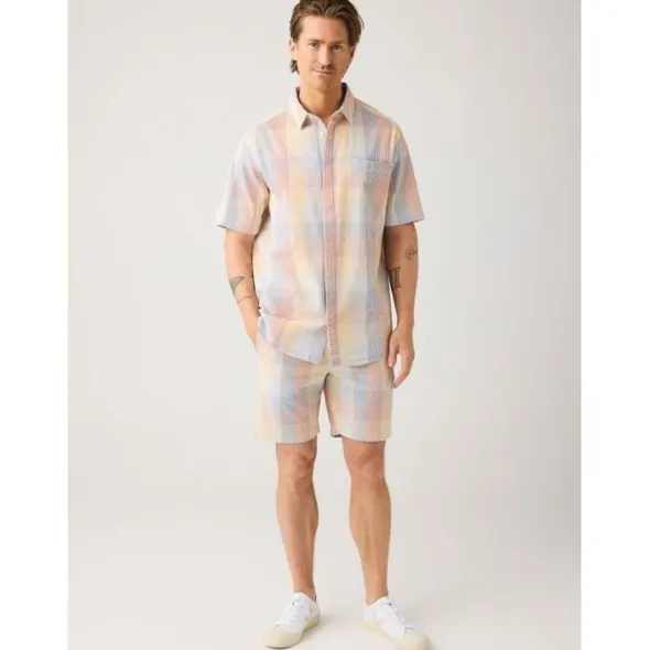 Fig loose seersucker shorts