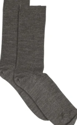 Fine wool rib socks